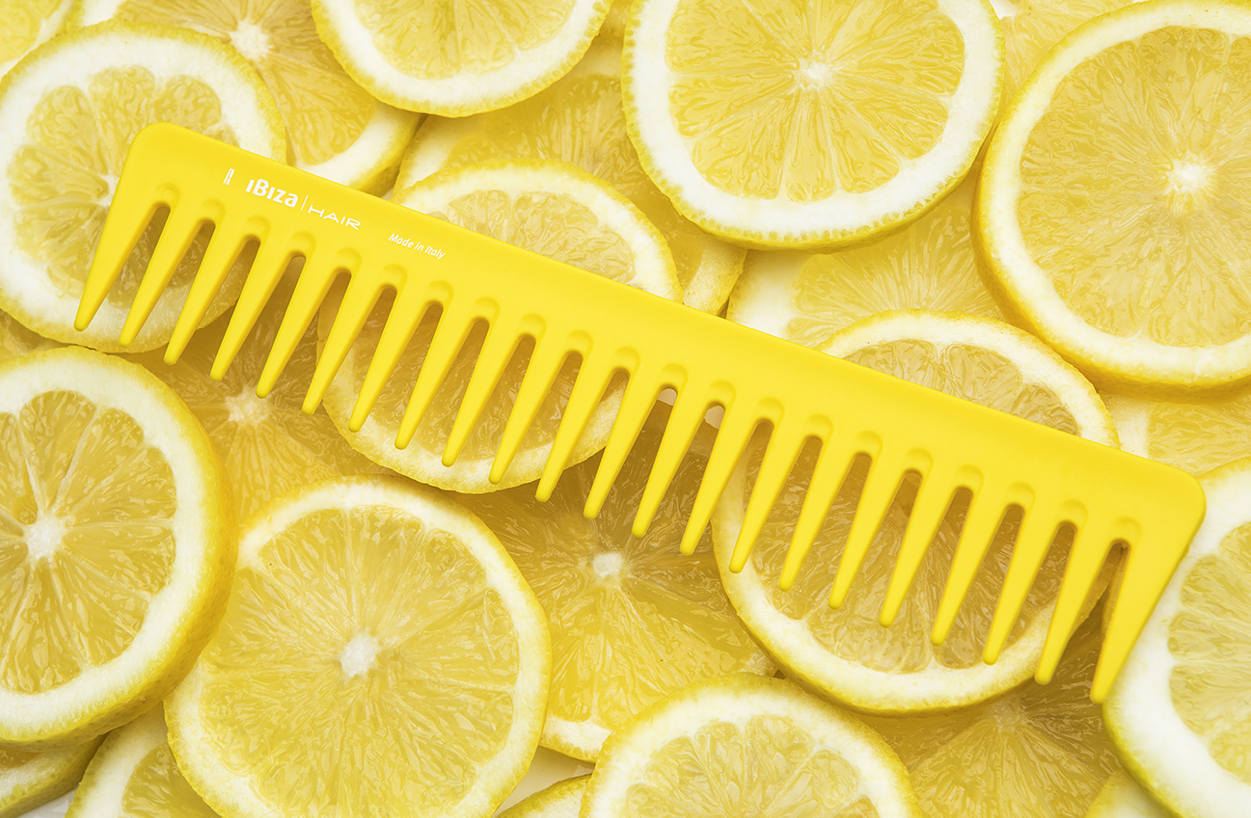 Peigne démêlant parfumé au citron