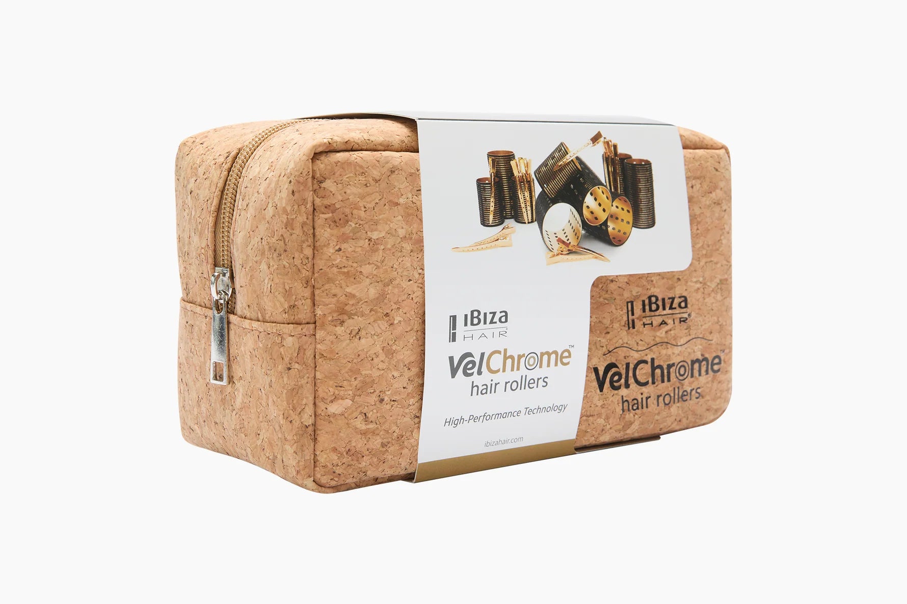 Ibiza Hair VelChrome™ Premium Thermal Hair Rollers – Set with Cork Case