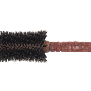 Ibiza Hair RLX5 Hair Brush with a red extended cork handle and swirled reinforced boar bristles. For sale and delivery in Ireland and Europe.