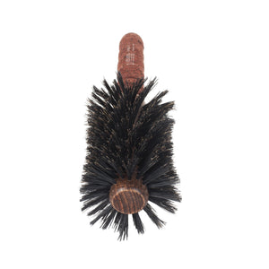 Ibiza Hair RLX5 Hair Brush with a red extended cork handle and swirled reinforced boar bristles. For sale and delivery in Ireland and Europe.